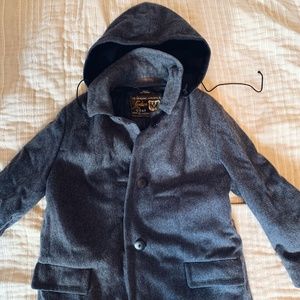 Blue/Grey Whool Loden Coat